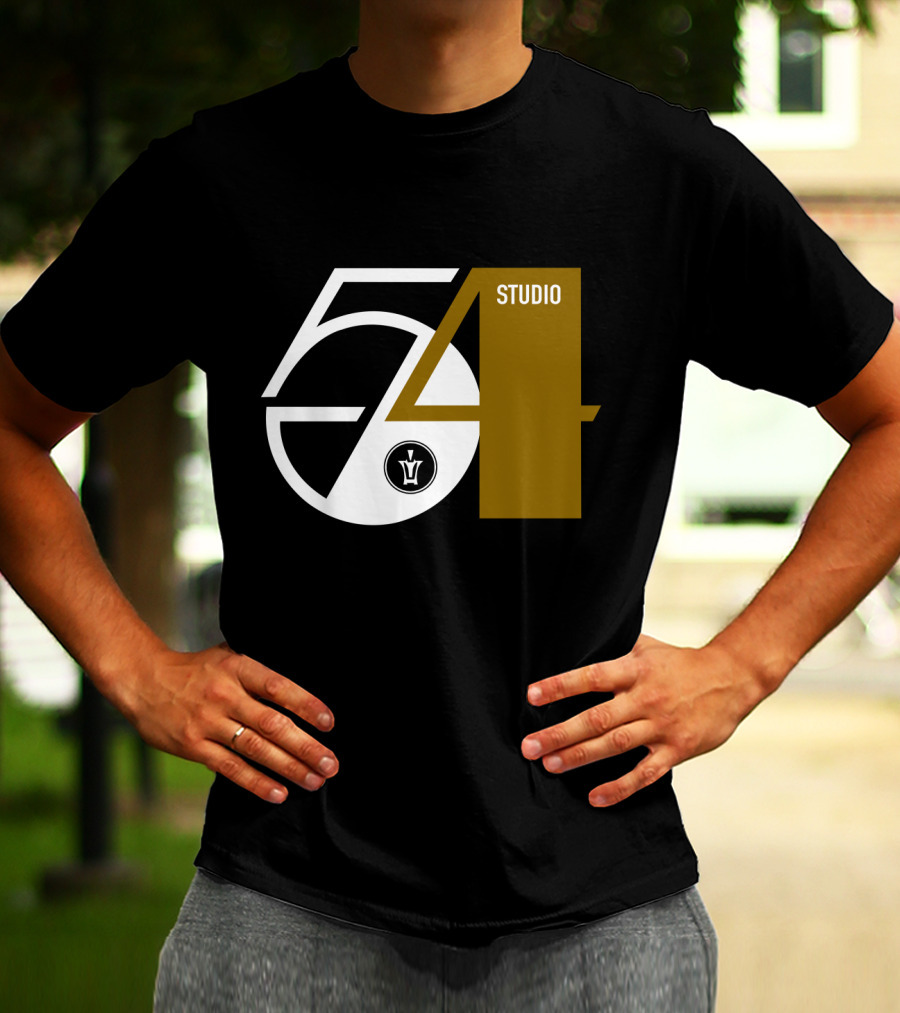 Studio 54 Disco With Vintage Style Record Label T-Shirt