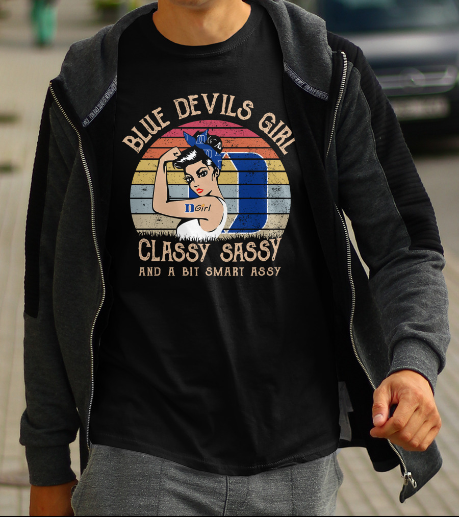 Blue Devils Girl Classy Sassy And A Bit Smart Assy T-Shirt