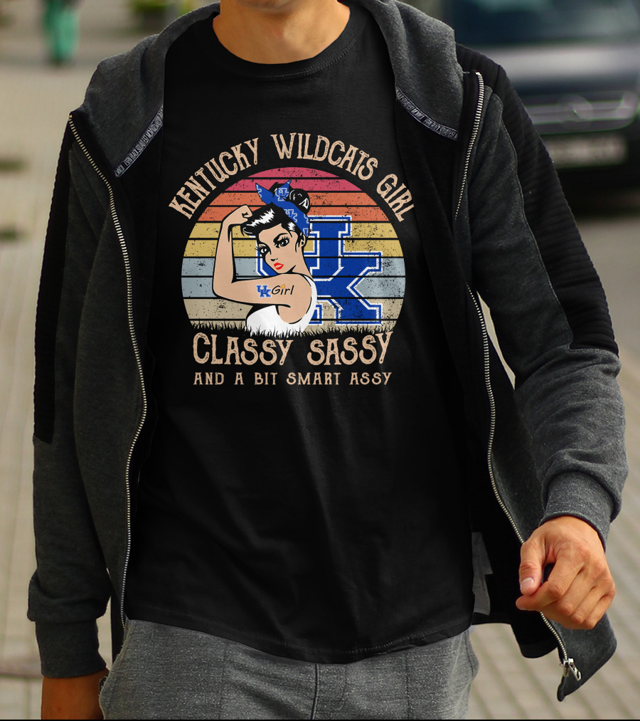 Kentucky Wildcats Girl Classy Sassy And A Bit Smart Assy T-Shirt