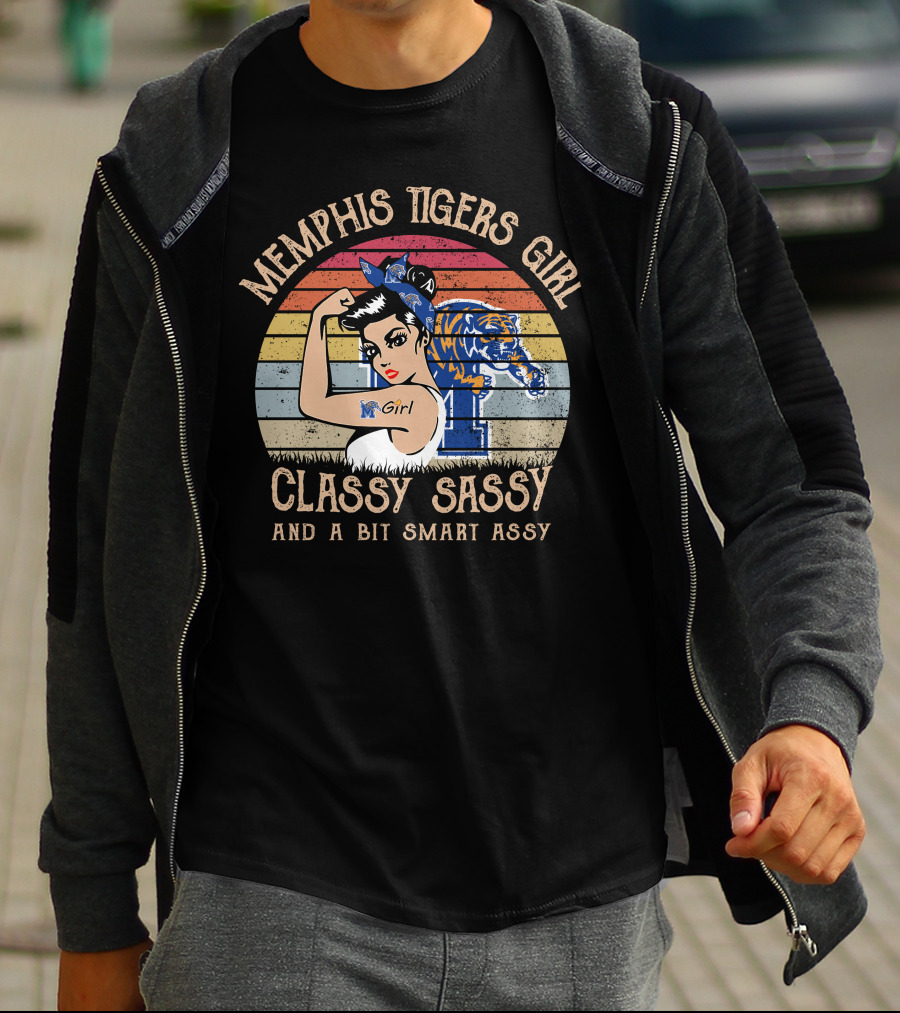 Memphis Tigers Girl Classy Sassy And A Bit Smart Assy T-Shirt
