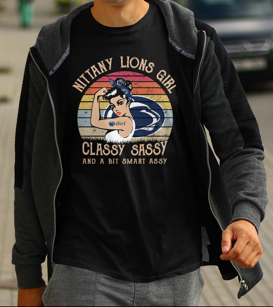 Nittany Lions Girl Classy Sassy And A Bit Smart Assy T-Shirt
