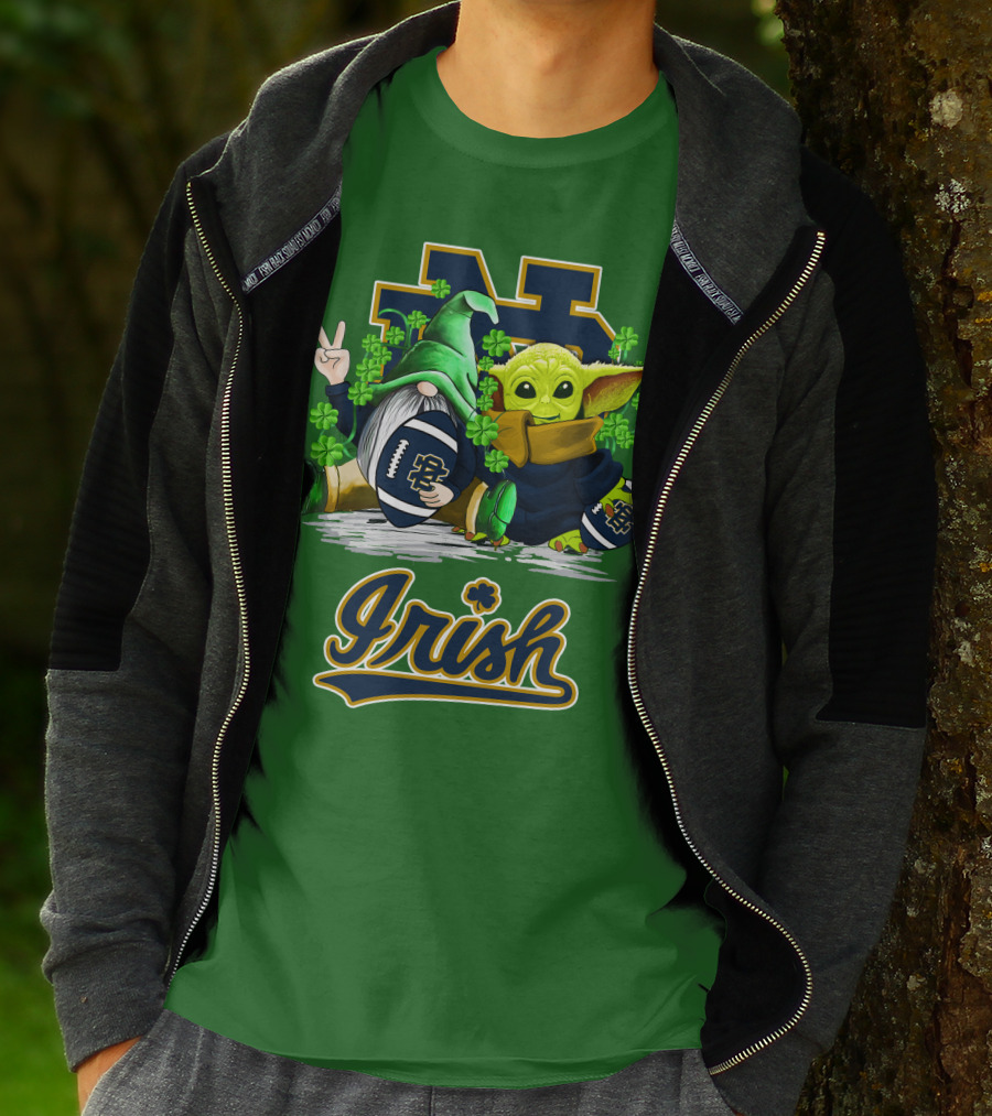Notre Dame Fighting Irish Football St Patrick's Day Irish T-Shirt