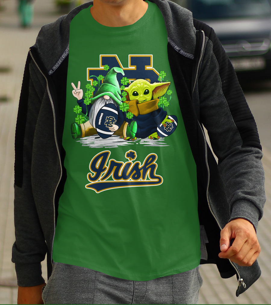 Notre Dame Fighting Irish Football St Patrick's Day Irish T-Shirt