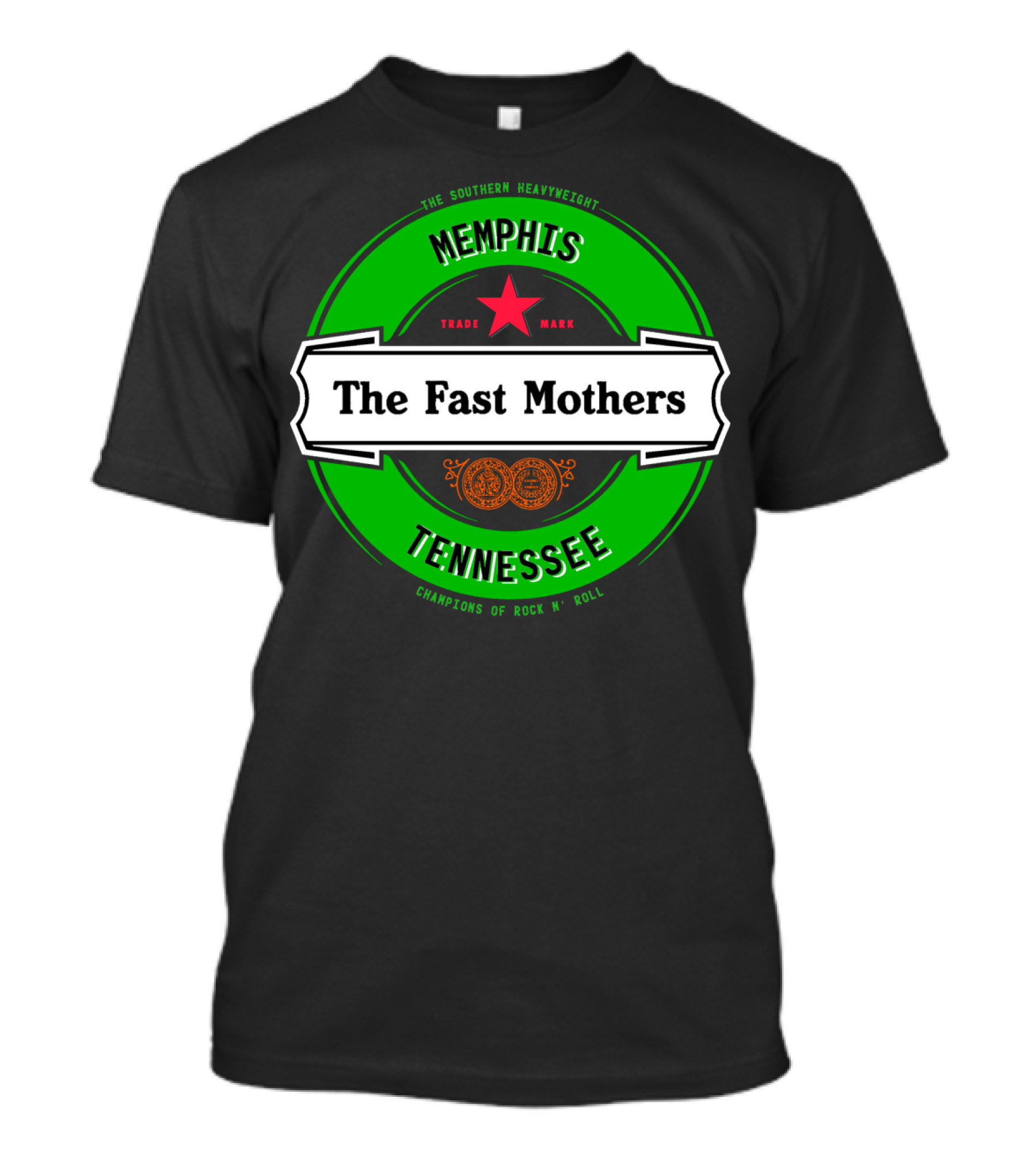 Memphis Tennessee The Fast Mothers Champions Of Rock N Roll Beer Logo White Banner T-Shirt