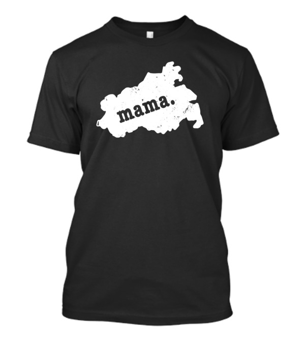 Map Silhouette Of Mecklenburg Western Pomerania Mama T-Shirt
