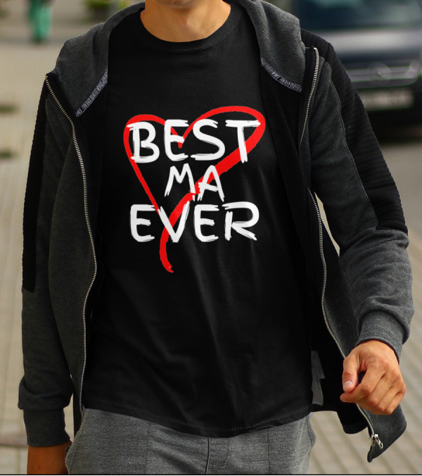 Best Ma Ever Red Heart T-Shirt