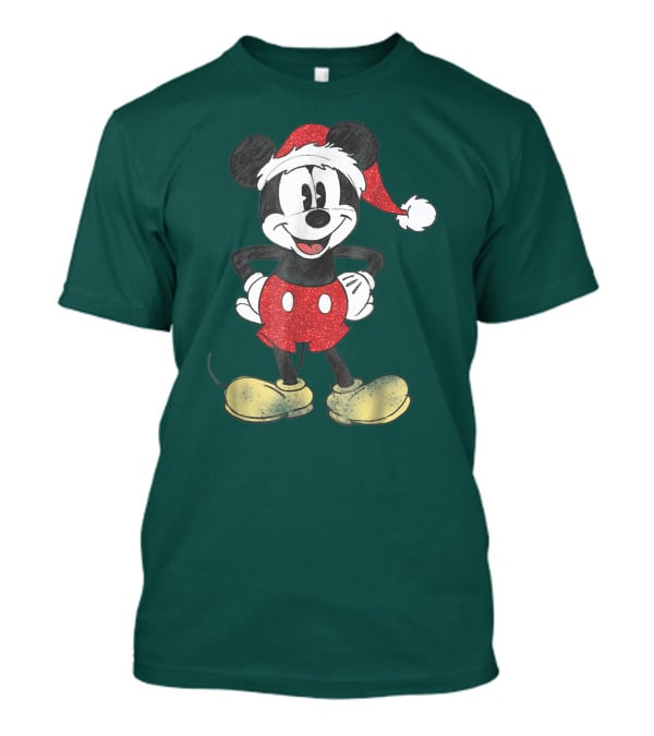 Vintage Disney Santa Mickey Mouse Classic T-Shirt