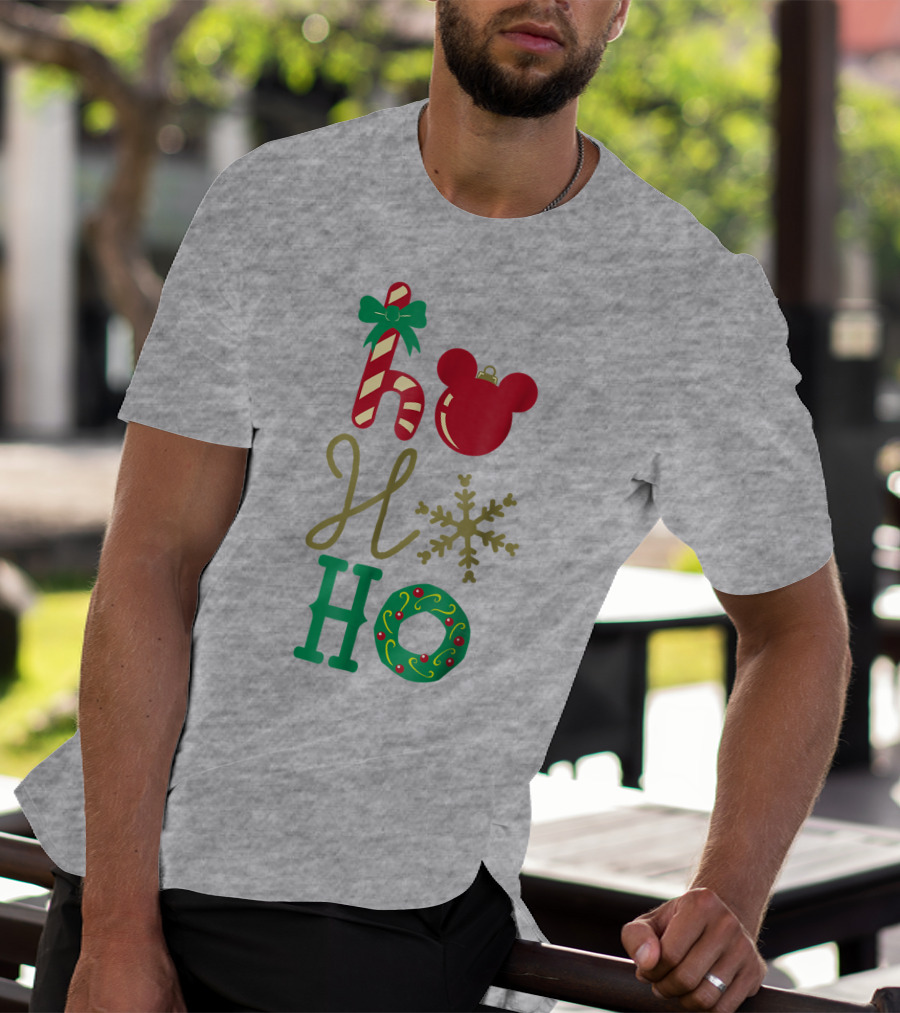 Disney Christmas Mickey Mouse Ho Ho Ho T-Shirt