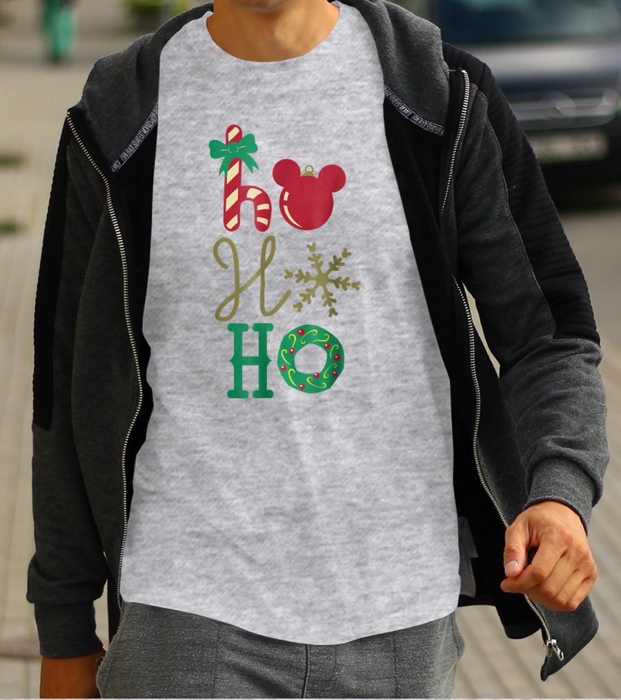 Disney Christmas Mickey Mouse Ho Ho Ho T-Shirt