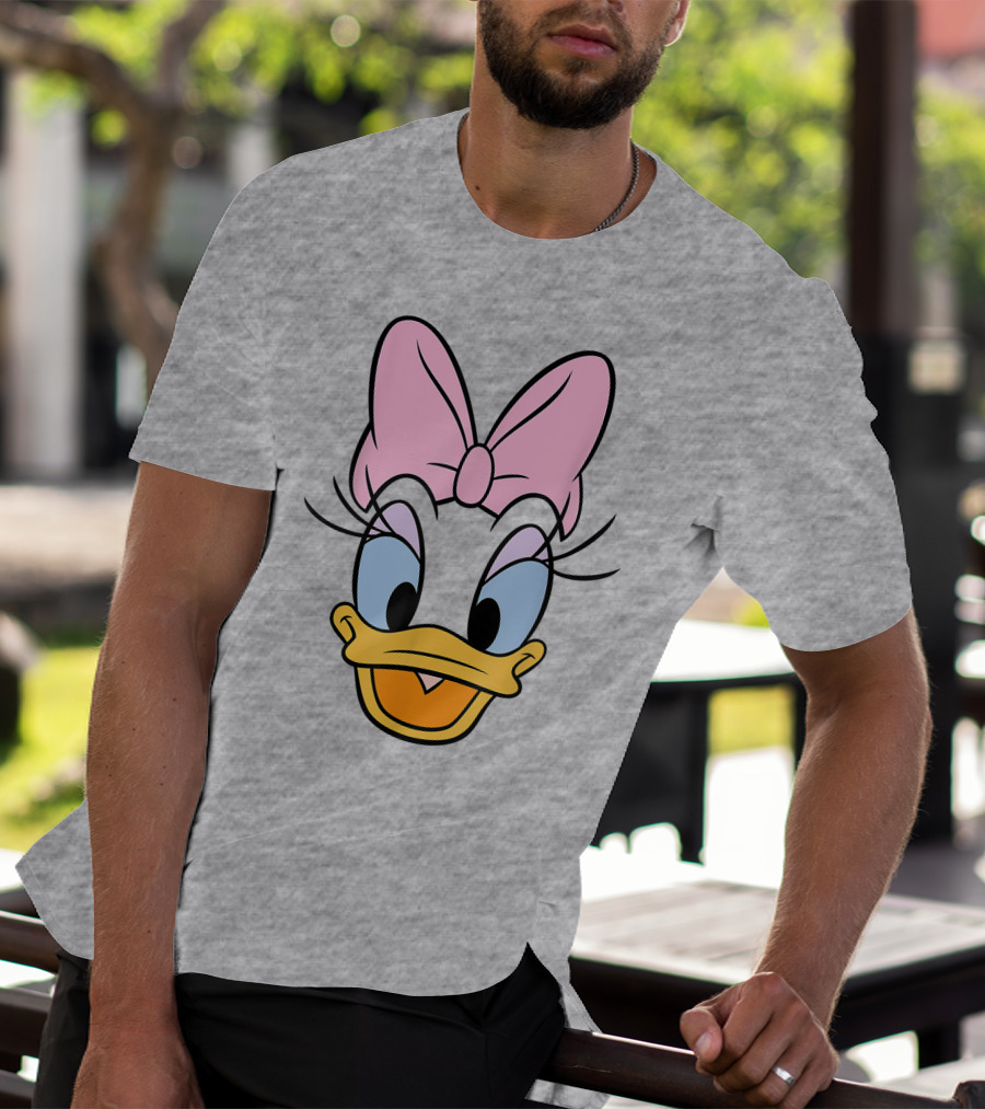 Disney Daisy Duck Pink Bow Face T-Shirt