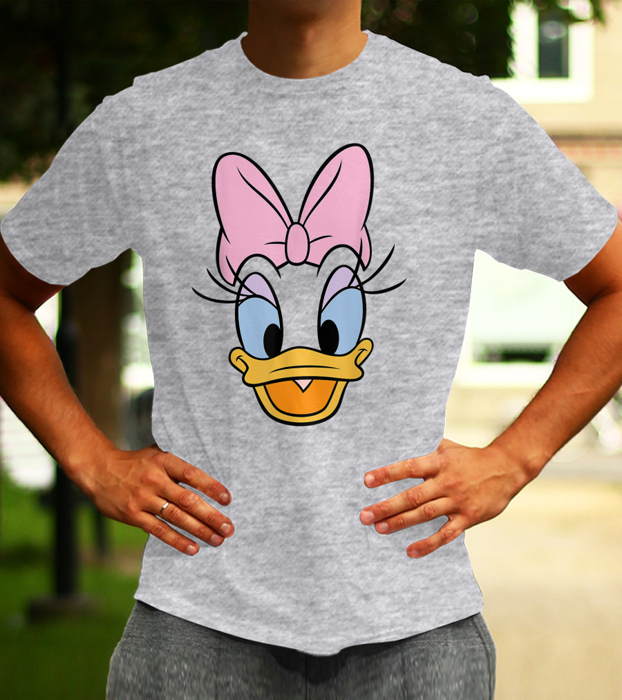 Disney Daisy Duck Pink Bow Face T-Shirt