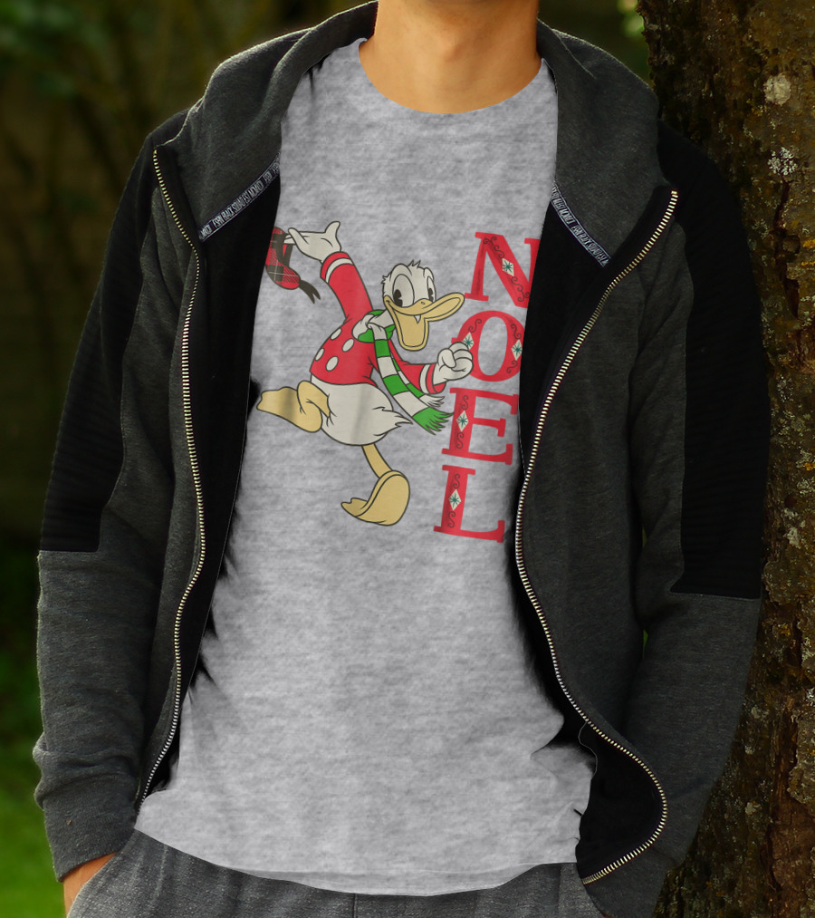 Vintage Disney Donald Duck Noel Holiday Merry Christmas T-Shirt