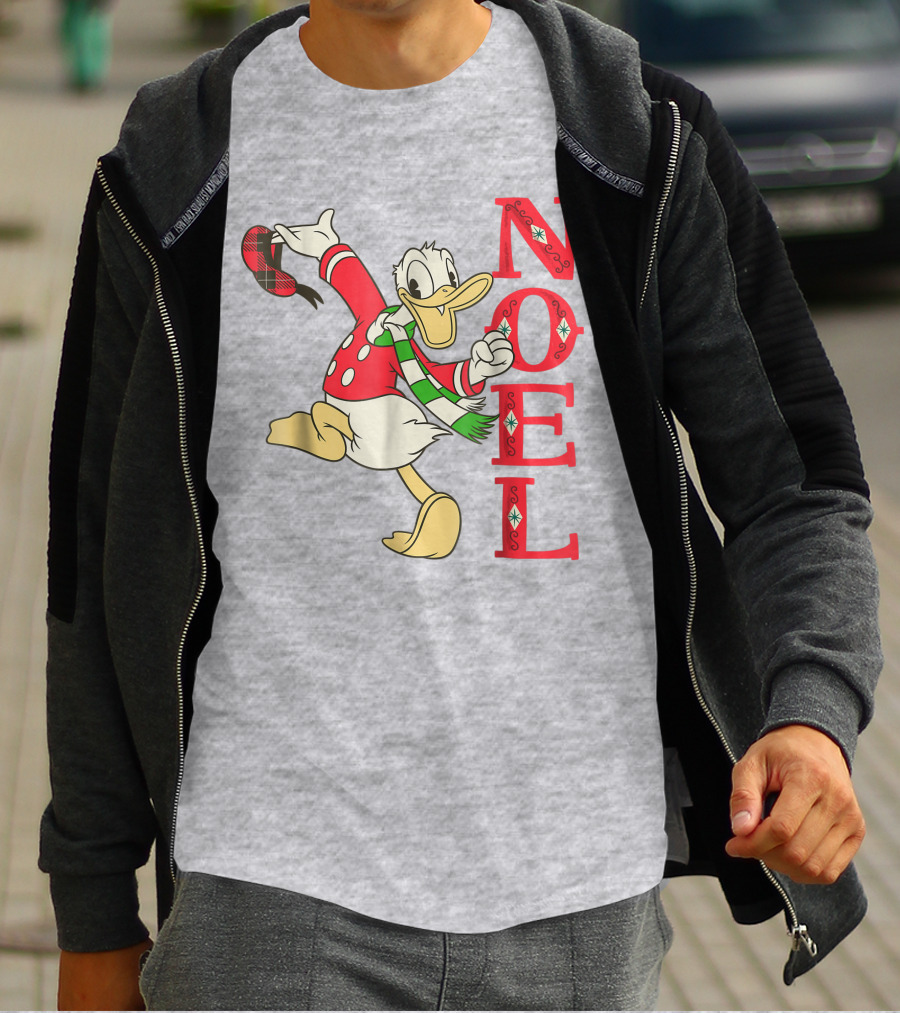 Vintage Disney Donald Duck Noel Holiday Merry Christmas T-Shirt