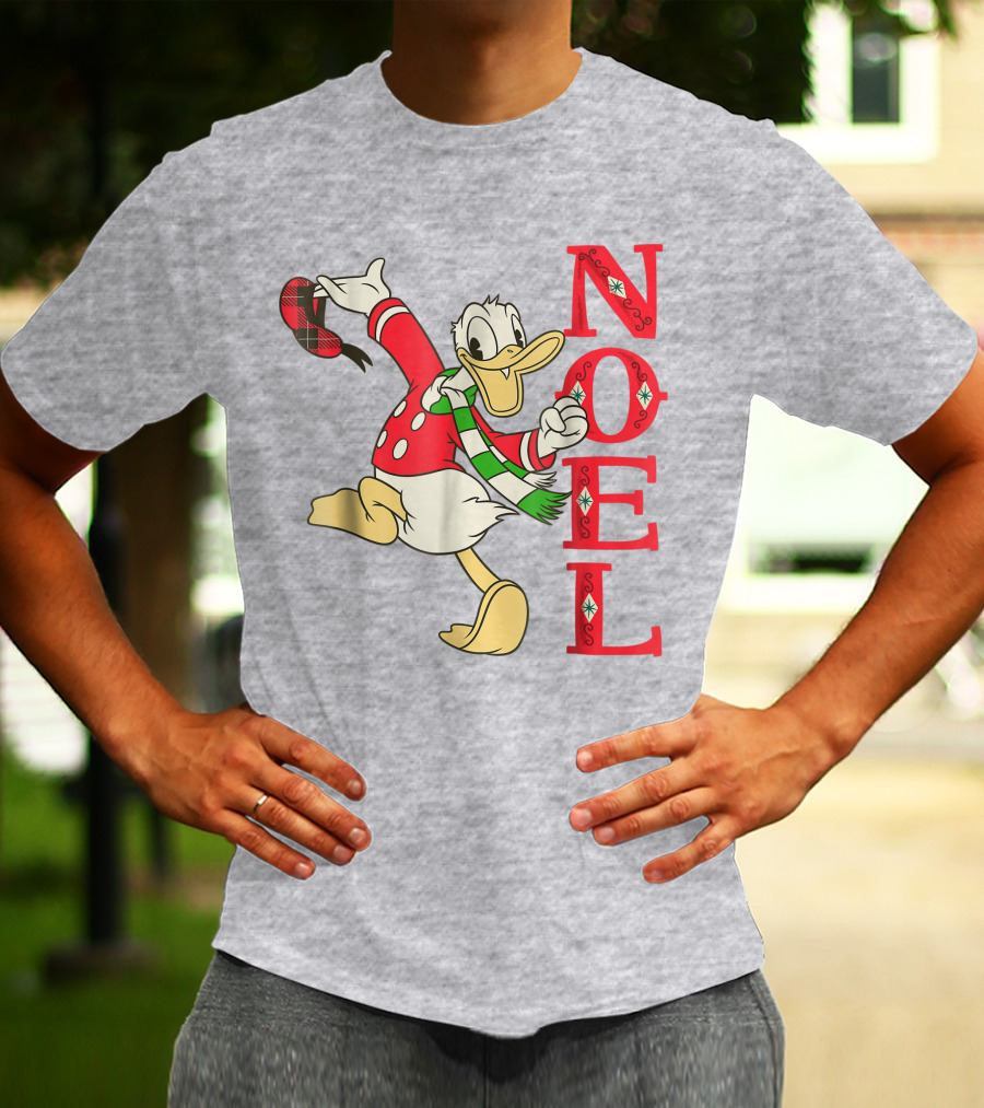 Vintage Disney Donald Duck Noel Holiday Merry Christmas T-Shirt
