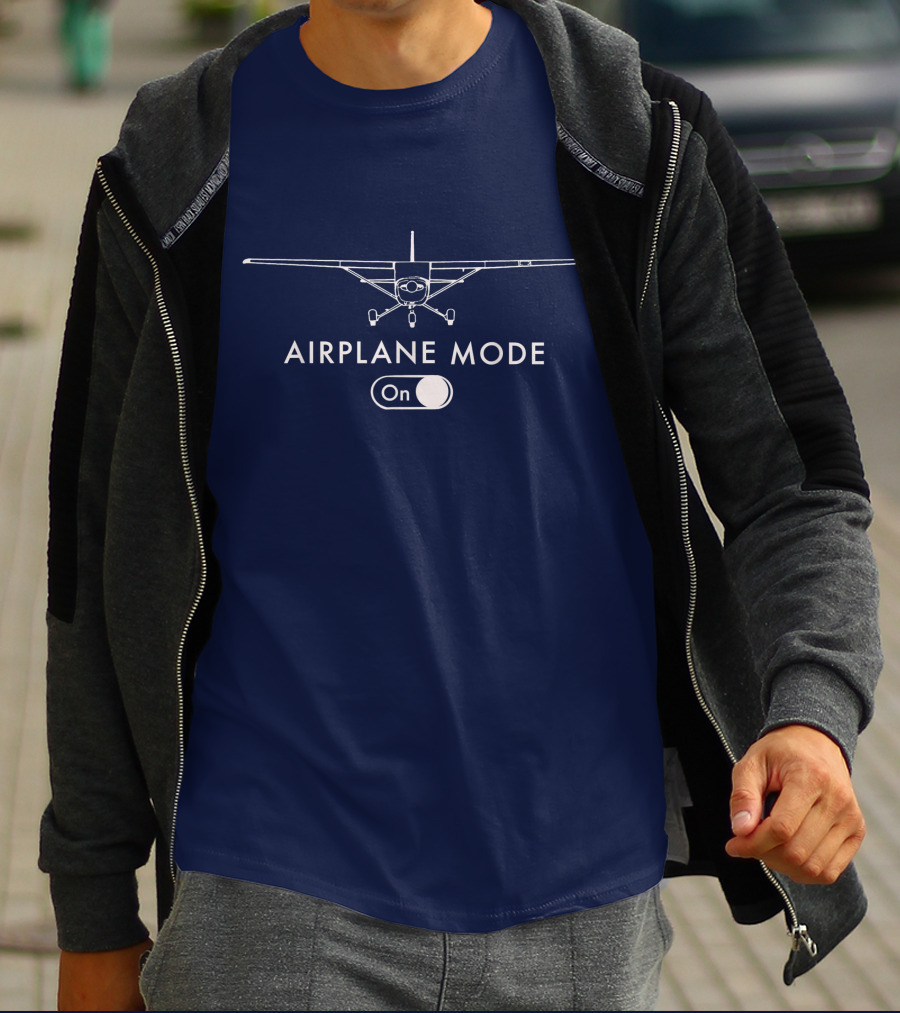 Airplane Mode On C172 Pilot Flying T-Shirt