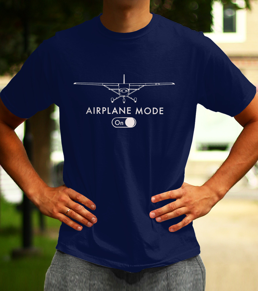 Airplane Mode On C172 Pilot Flying T-Shirt
