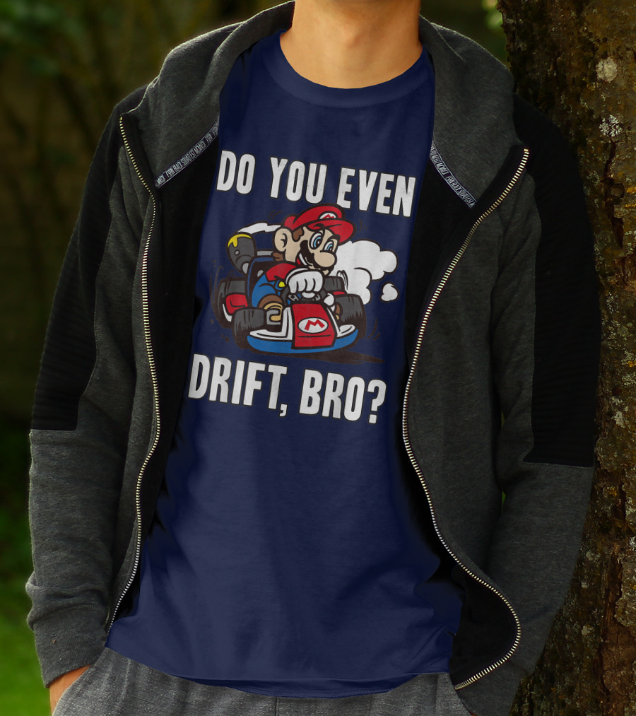 Mario Kart Do You Even Drift Bro Racing Challenge T-Shirt