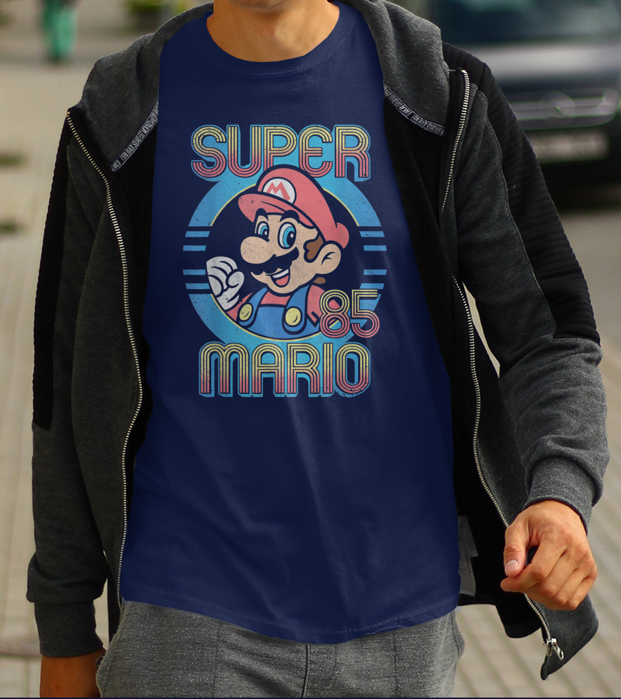 Super Mario Retro 85 Circle Classic T-Shirt