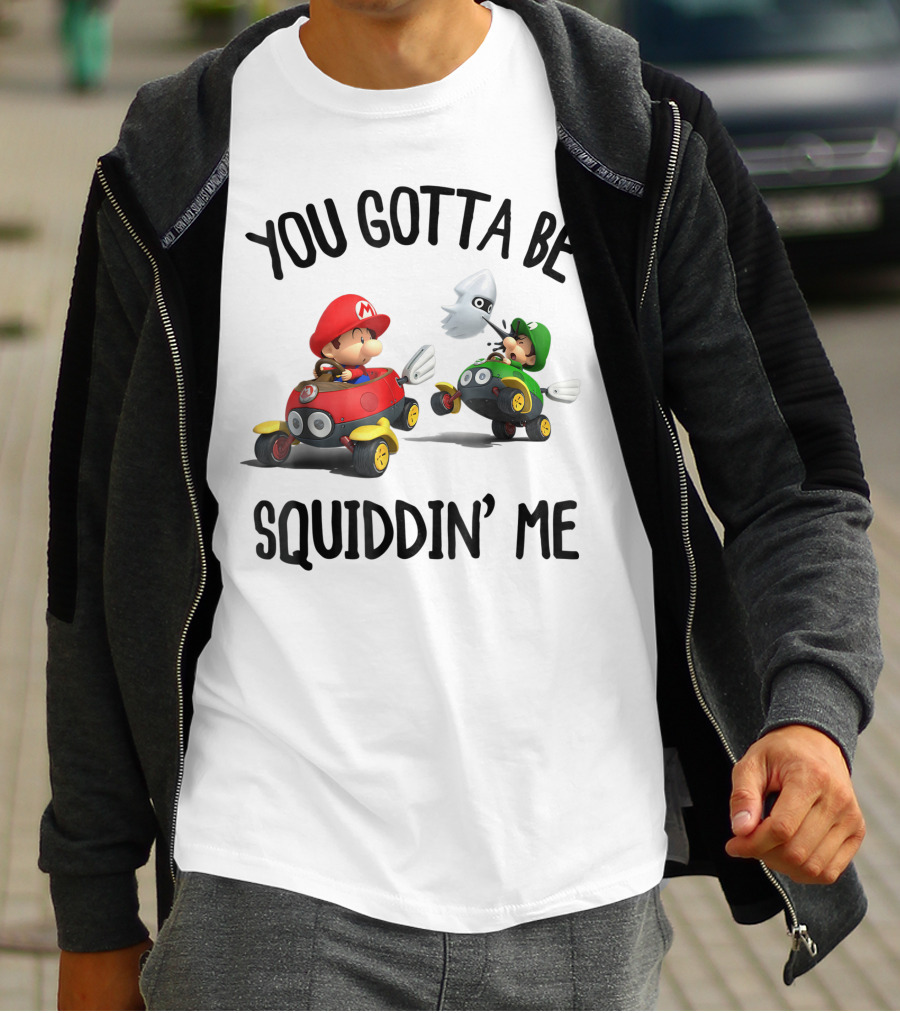 Mario Kart You Gotta Be Squiddin Me Racing Blooper Surprise T-Shirt