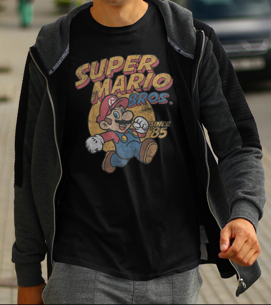 Super Mario Bros Since '85 Retro Gaming T-Shirt