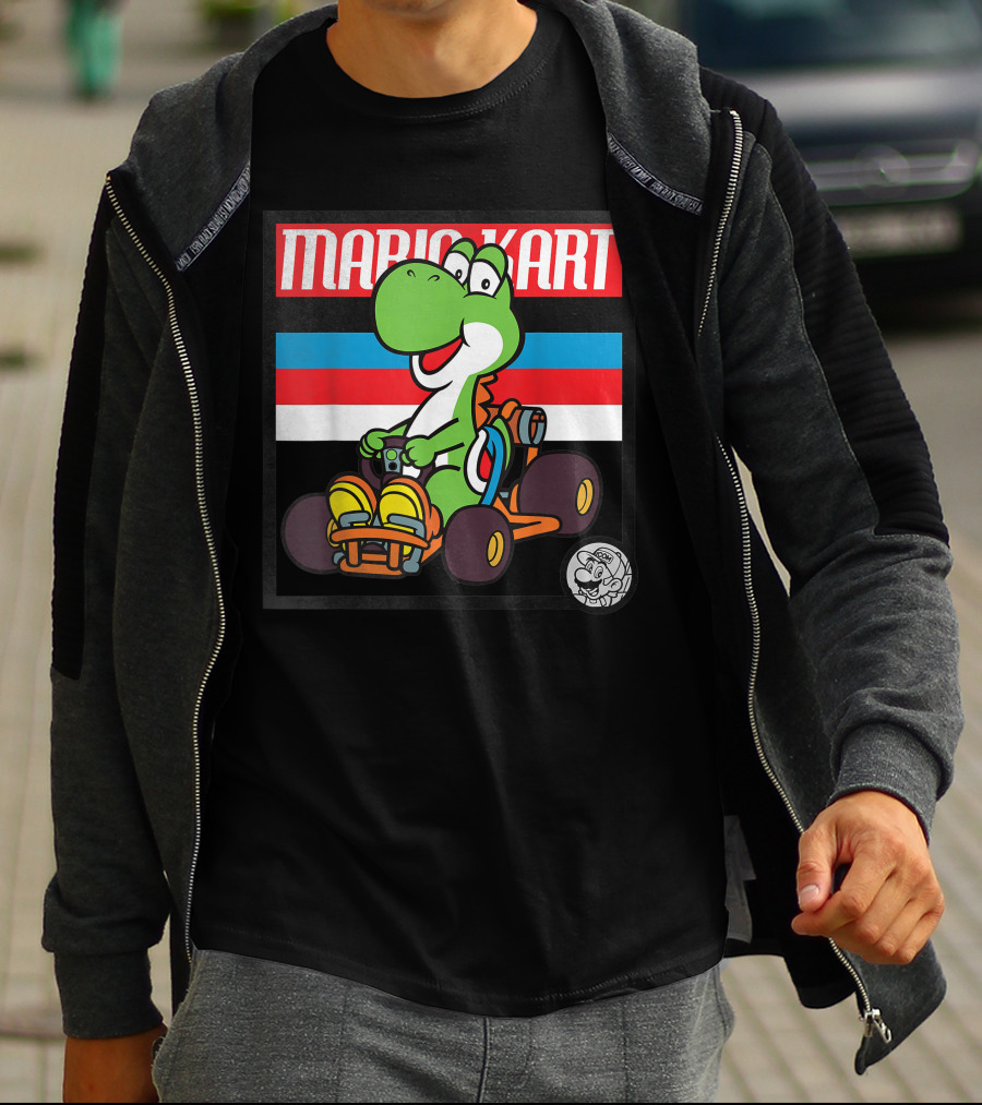 Mario Kart Yoshi Old School Retro 90s T-Shirt