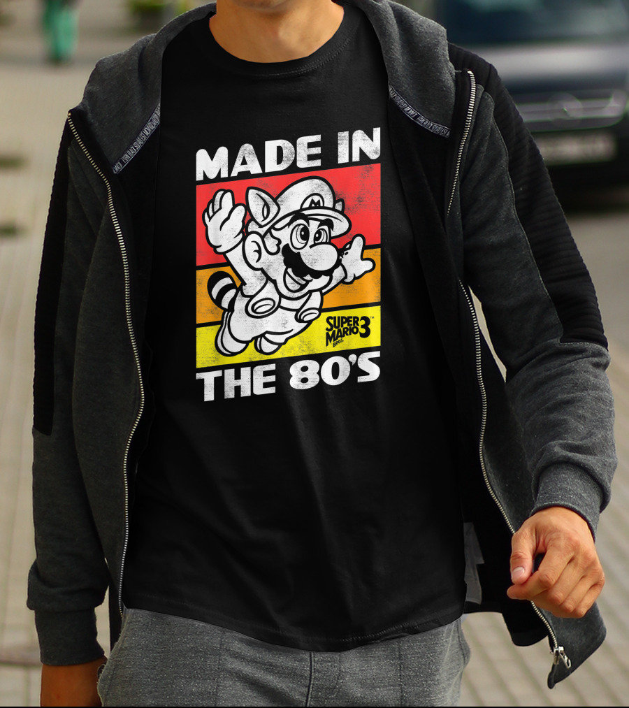 Made In The 80's Super Mario Bros 3 Retro Gaming Humor T-Shirt