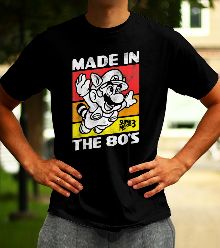 Made In The 80's Super Mario Bros 3 Retro Gaming Humor T-Shirt