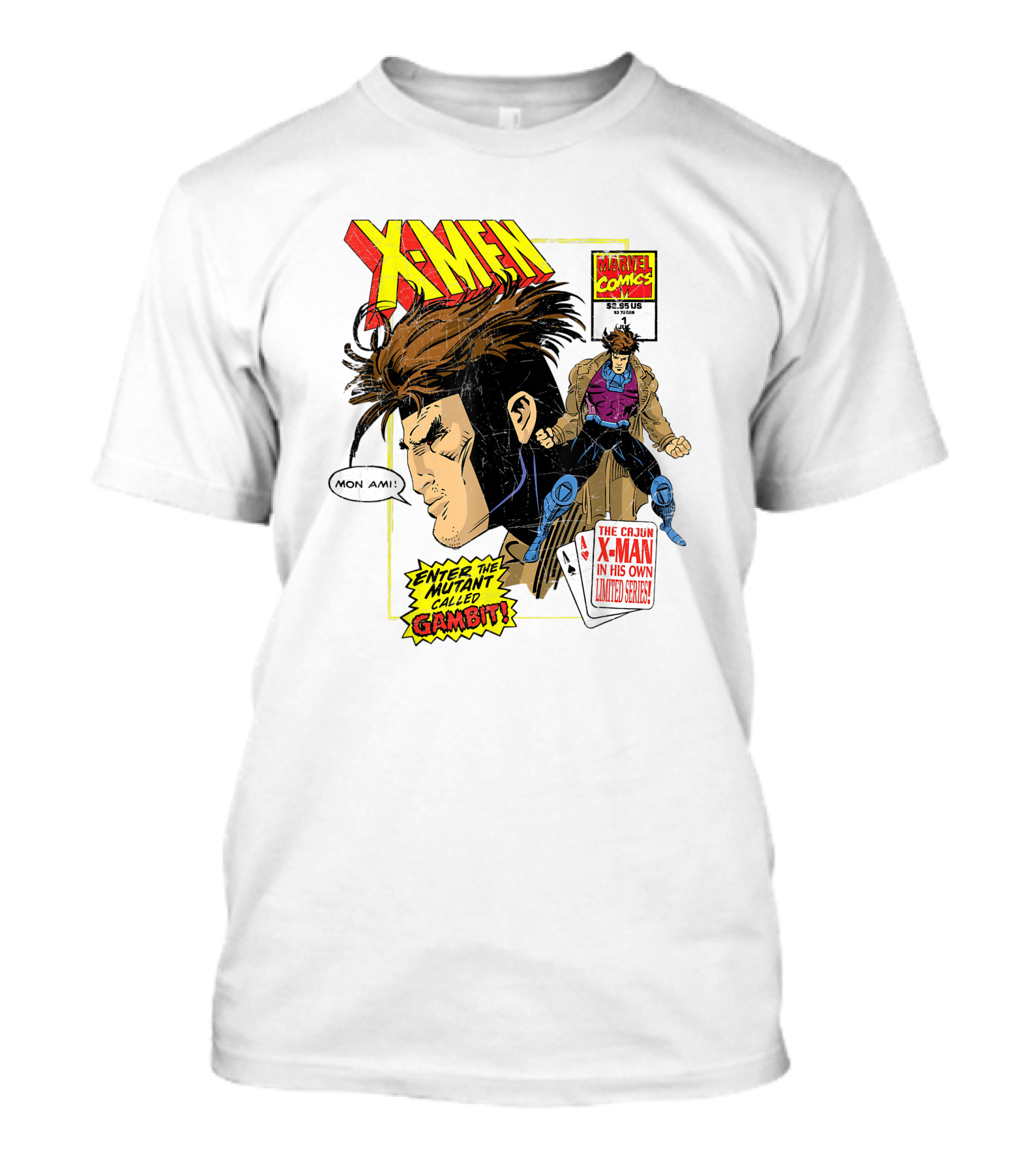 X-Men Marvel Comics Cajun X-Man Gambit Remy LeBeau Enter The Mutant Called Gambit T-Shirt