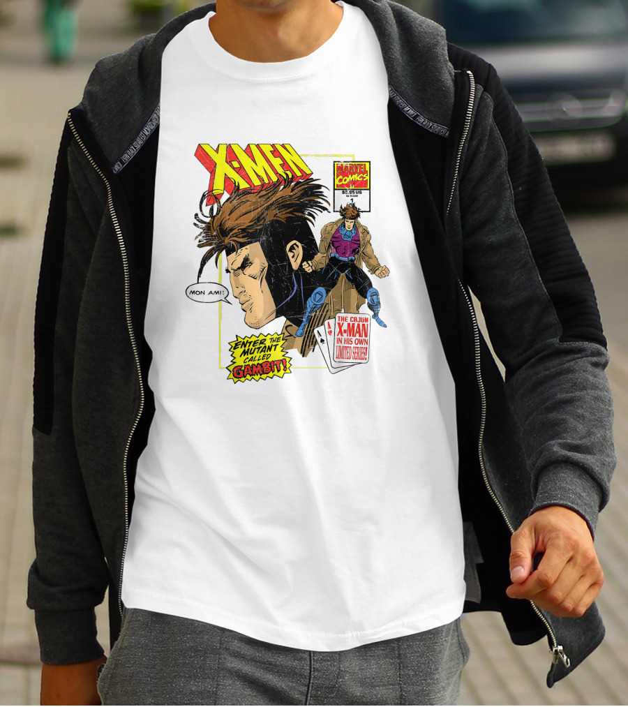X-Men Marvel Comics Cajun X-Man Gambit Remy LeBeau Enter The Mutant Called Gambit T-Shirt