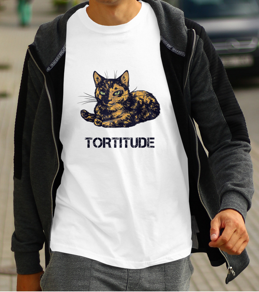 Tortitude Feisty Tortoiseshell Kitty Torties T-Shirt