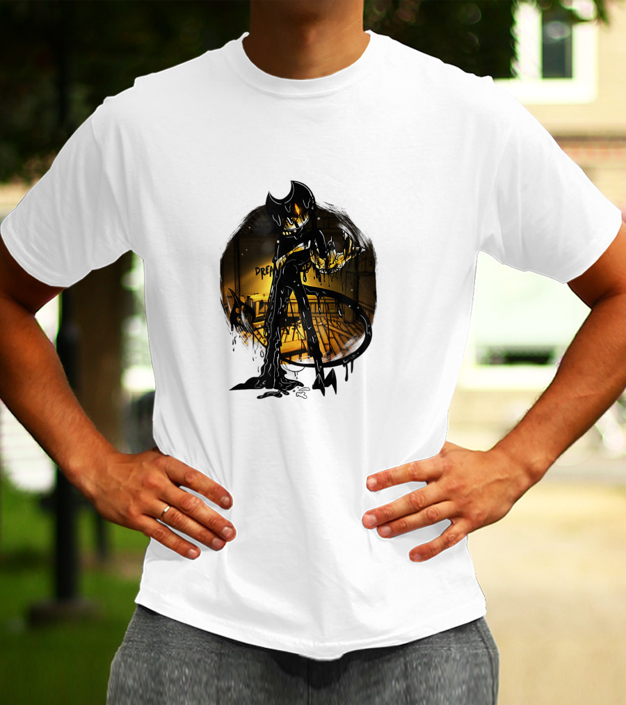 Bendy And The Ink Machine Nightmare Ink Creature Dream Scene T-Shirt
