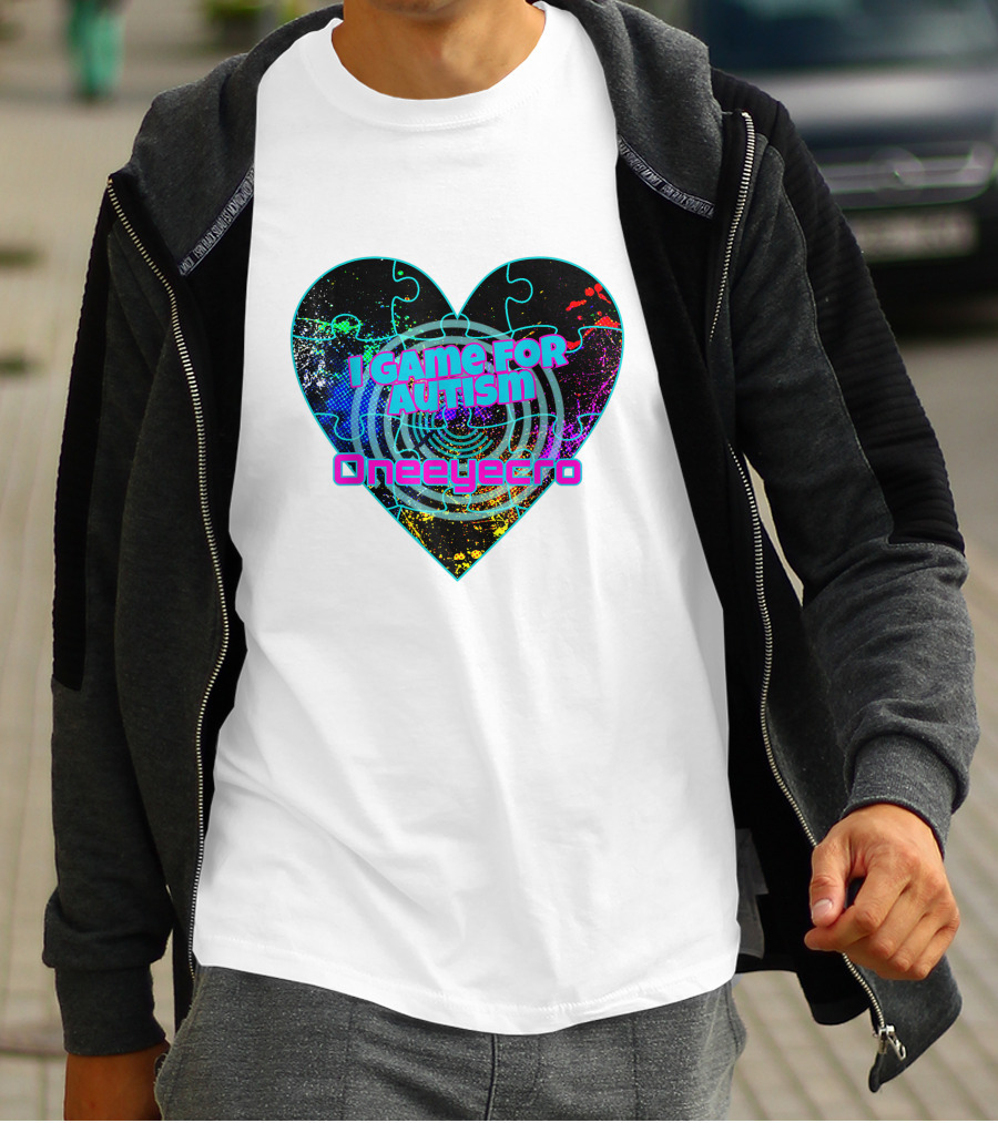 I Game For Autism Oneeyecro T-Shirt