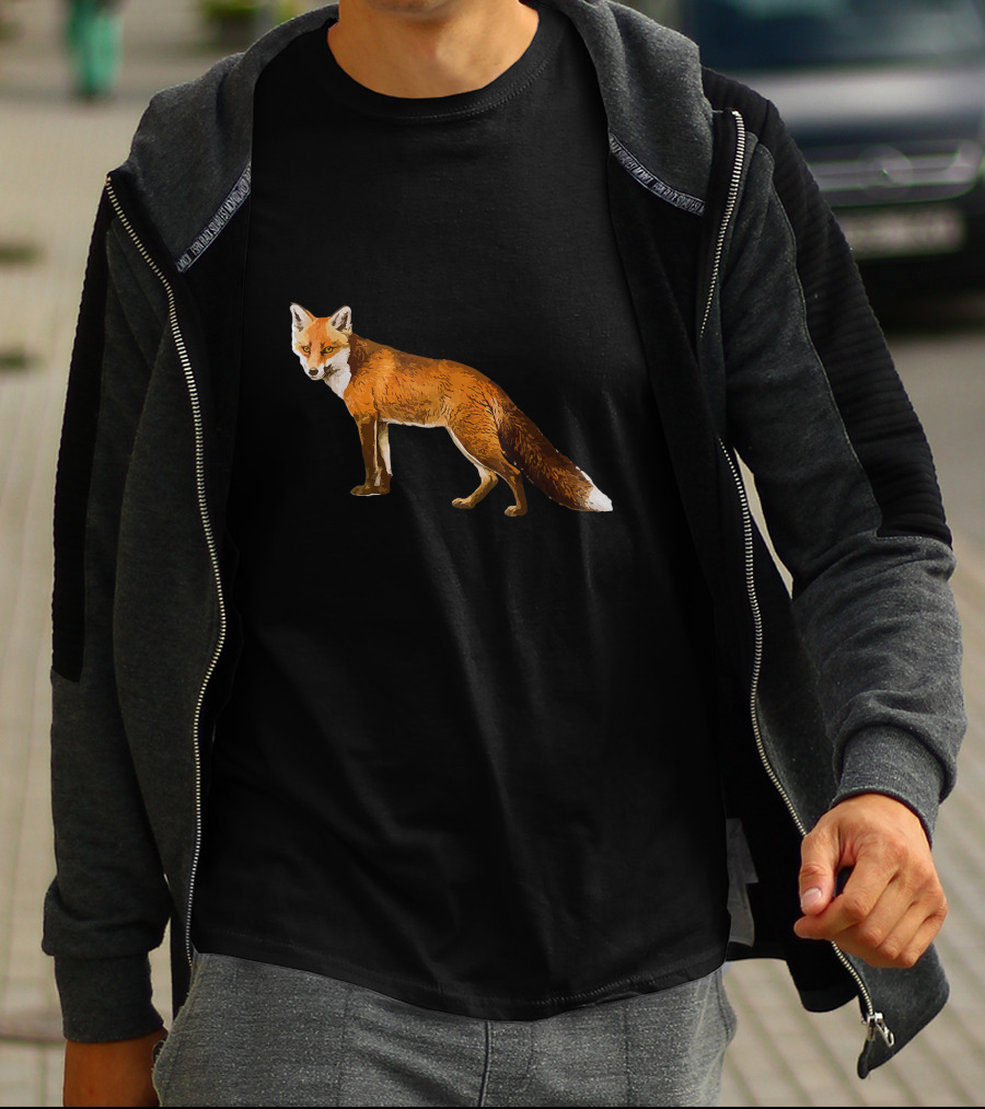 Wild Fantastic Fox Realistic Wildlife Forest Creature T-Shirt