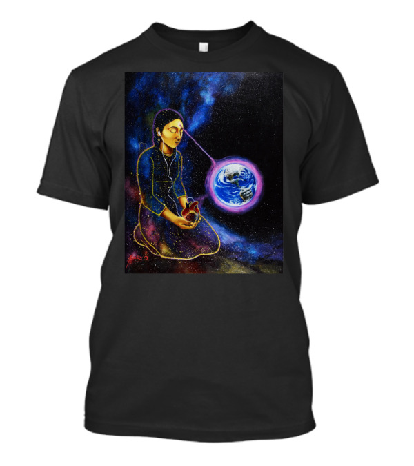 Astral Meditation Vision Connecting Earth And Mind T-Shirt