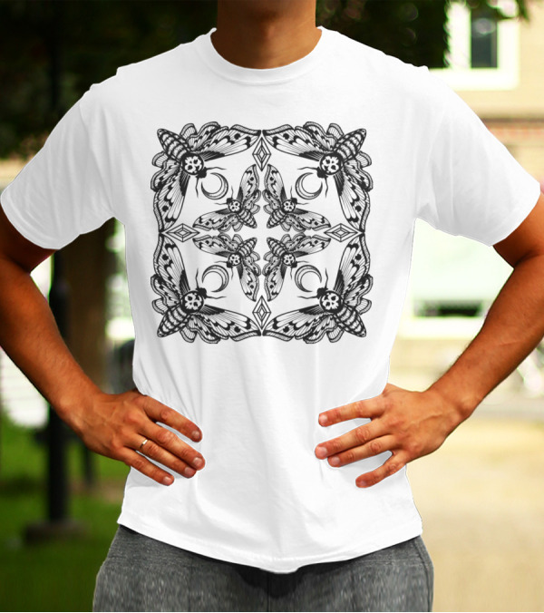 Death's Head Moth Kaleidoscopic T-Shirt
