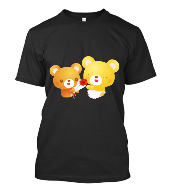 Adorable Bear Presenting A Rose To Mother Bear T-Shirt
