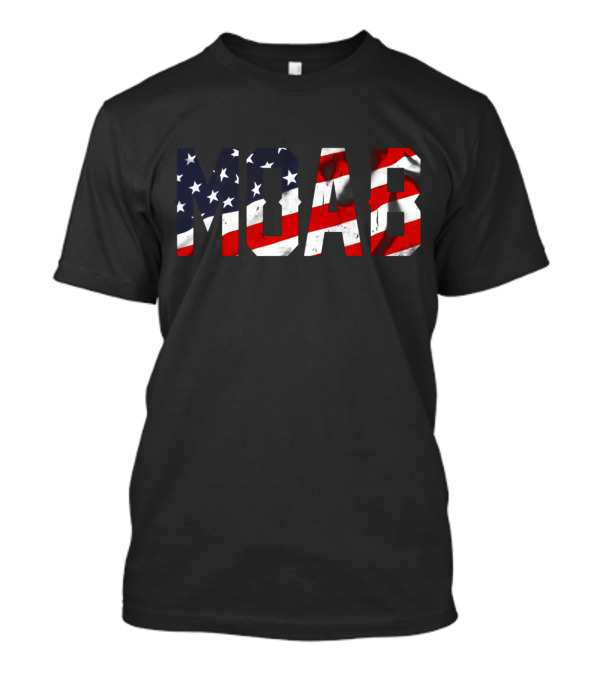 MOAB Patriotism With American Flag Stripes And Stars T-Shirt