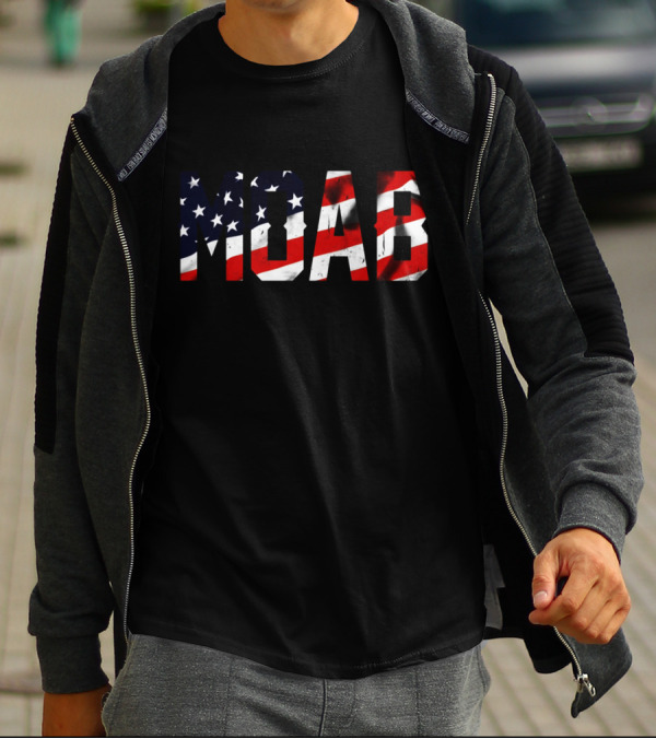 MOAB Patriotism With American Flag Stripes And Stars T-Shirt