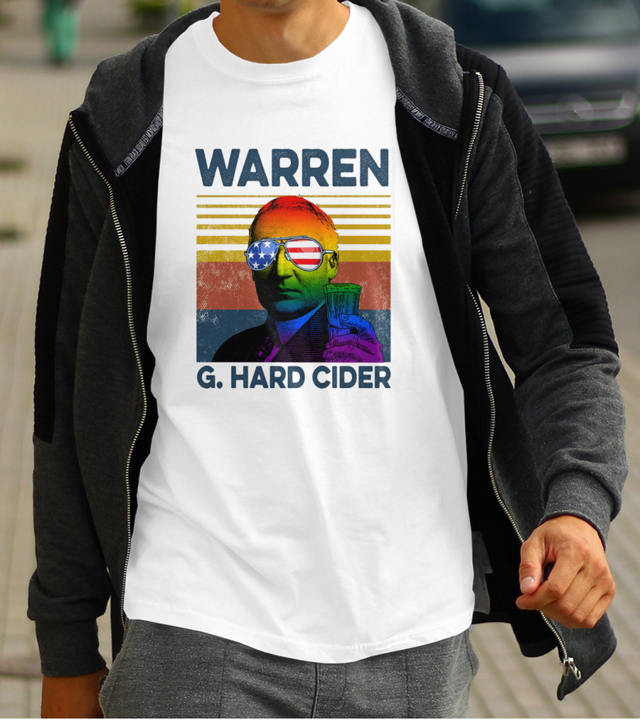 Warren G. Hard Cider Patriotic Sunglasses And Colorful Portrait T-Shirt