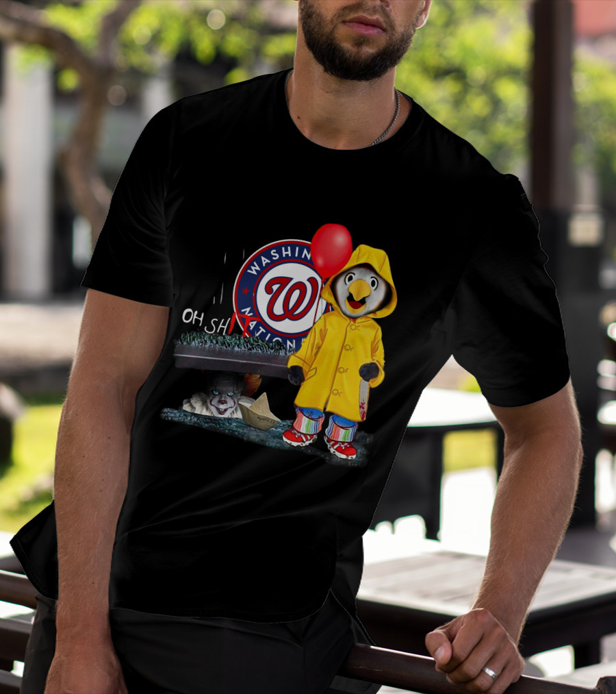 Washington Nationals Pennywise Penguin Red Balloon T-Shirt
