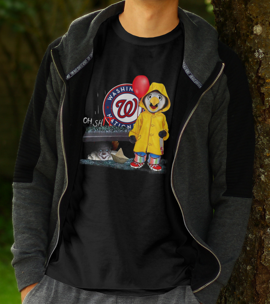 Washington Nationals Pennywise Penguin Red Balloon T-Shirt