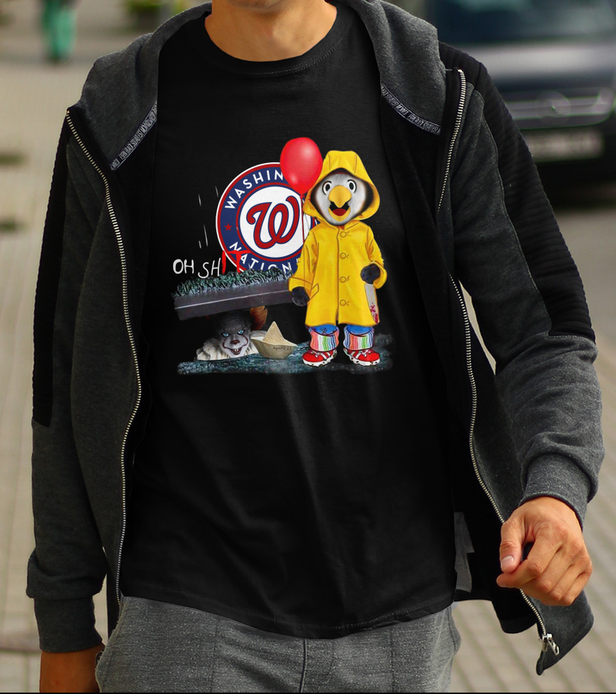 Washington Nationals Pennywise Penguin Red Balloon T-Shirt