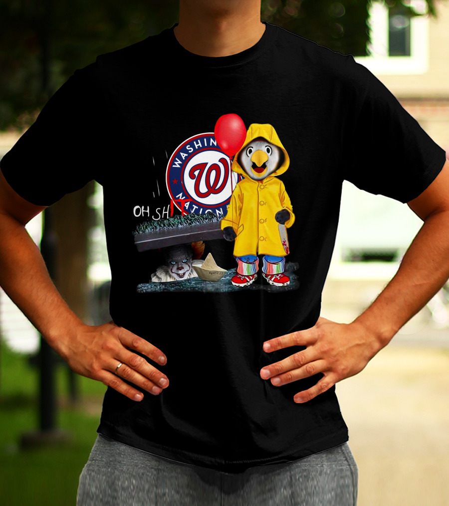 Washington Nationals Pennywise Penguin Red Balloon T-Shirt