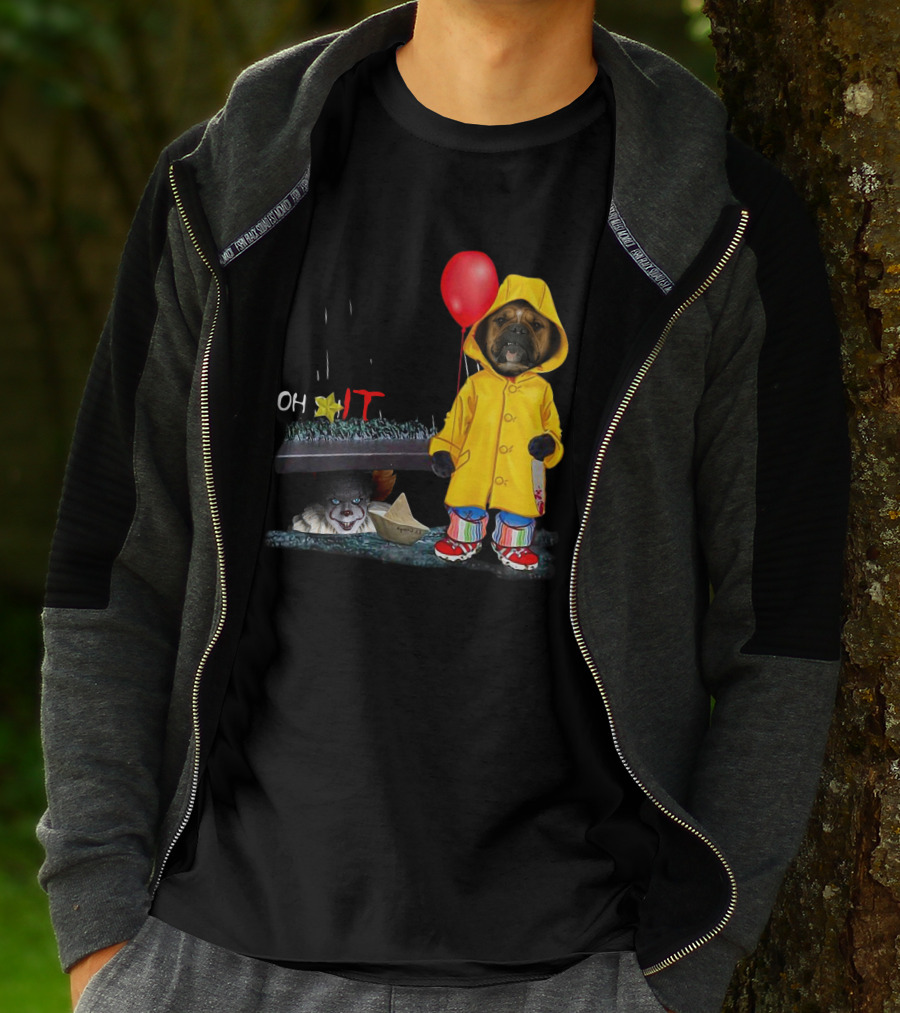 IT BoxerDs Raincoat Red Balloon Dog Encounter T-Shirt