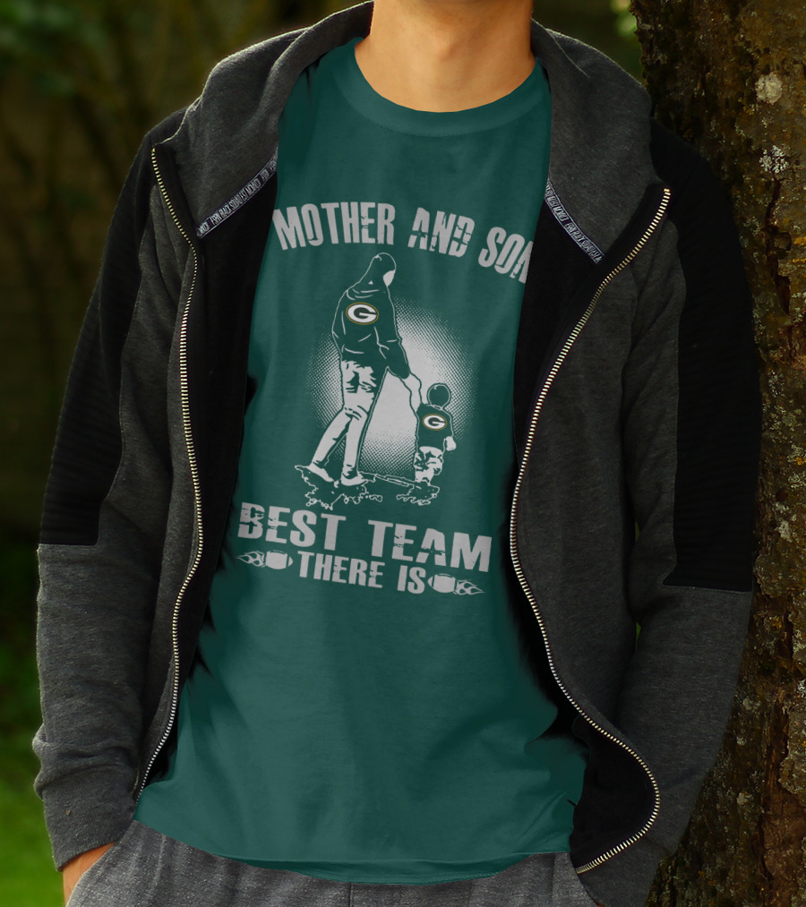 Mother And Son Green Bay Packers Best Team There Is T-Shirt