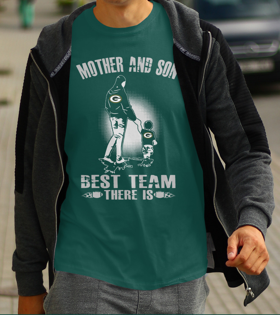 Mother And Son Green Bay Packers Best Team There Is T-Shirt