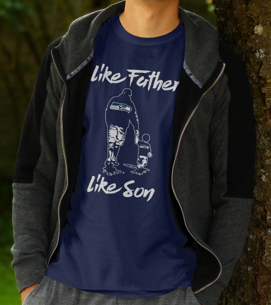Seattle Seahawks Like Father Like Son T-Shirt