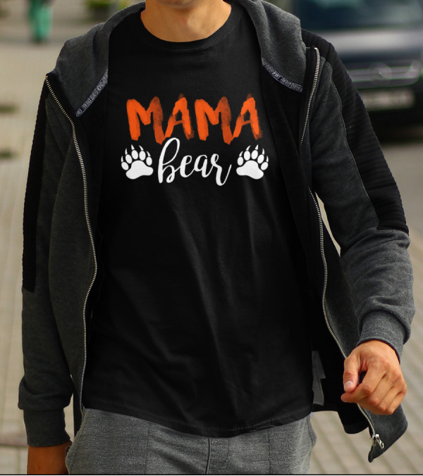 Mama Bear Paw Prints T-Shirt