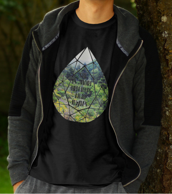 She Is More Precious Than Jewels Nature Landscape Geometric Gem T-Shirt