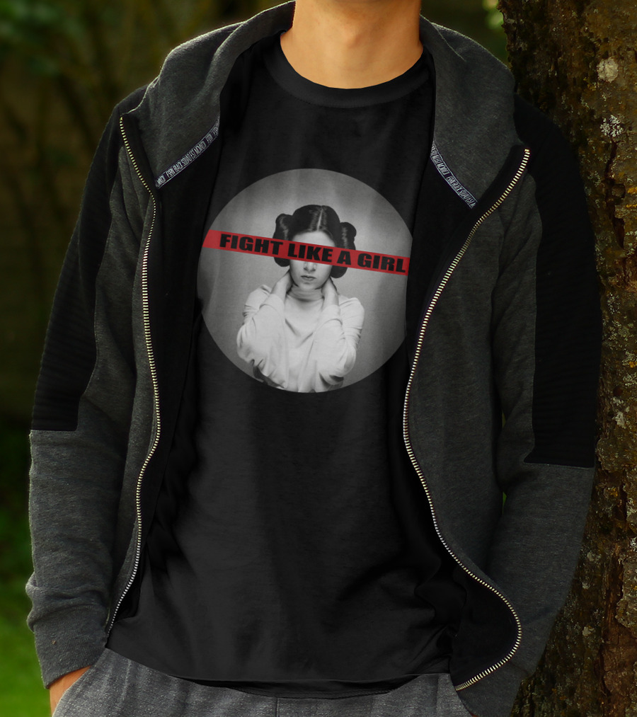 Princess Leia Fight Like A Girl Iconic Empowerment T-Shirt